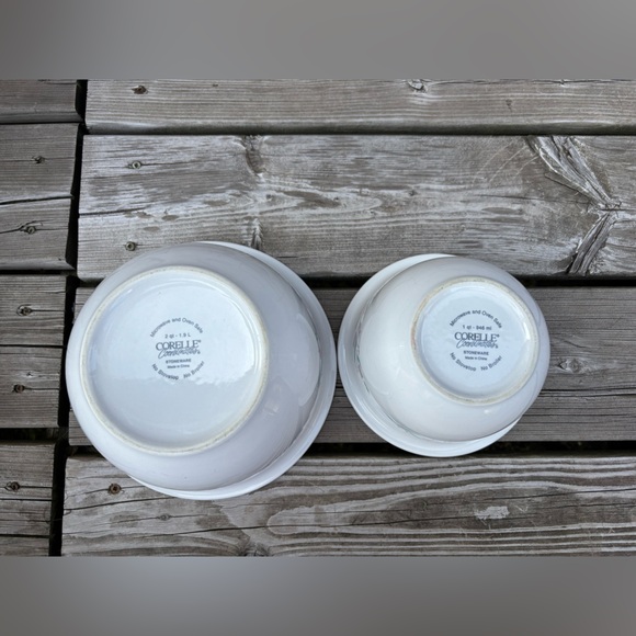 Vintage lot of 2 Corning ware Corelle Rosemarie ! Mixing and serving Bowls - Picture 6 of 7